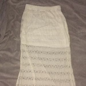 Lace maxi skirt
